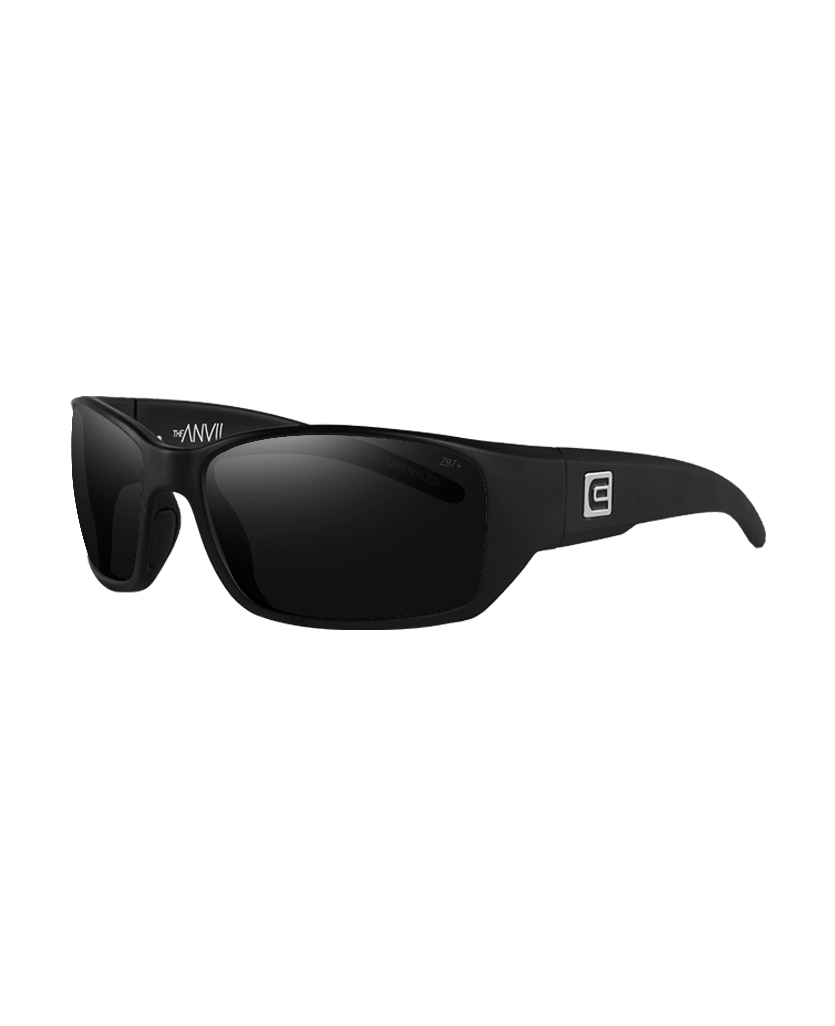 The Anvil Sunglasses | Black/Black