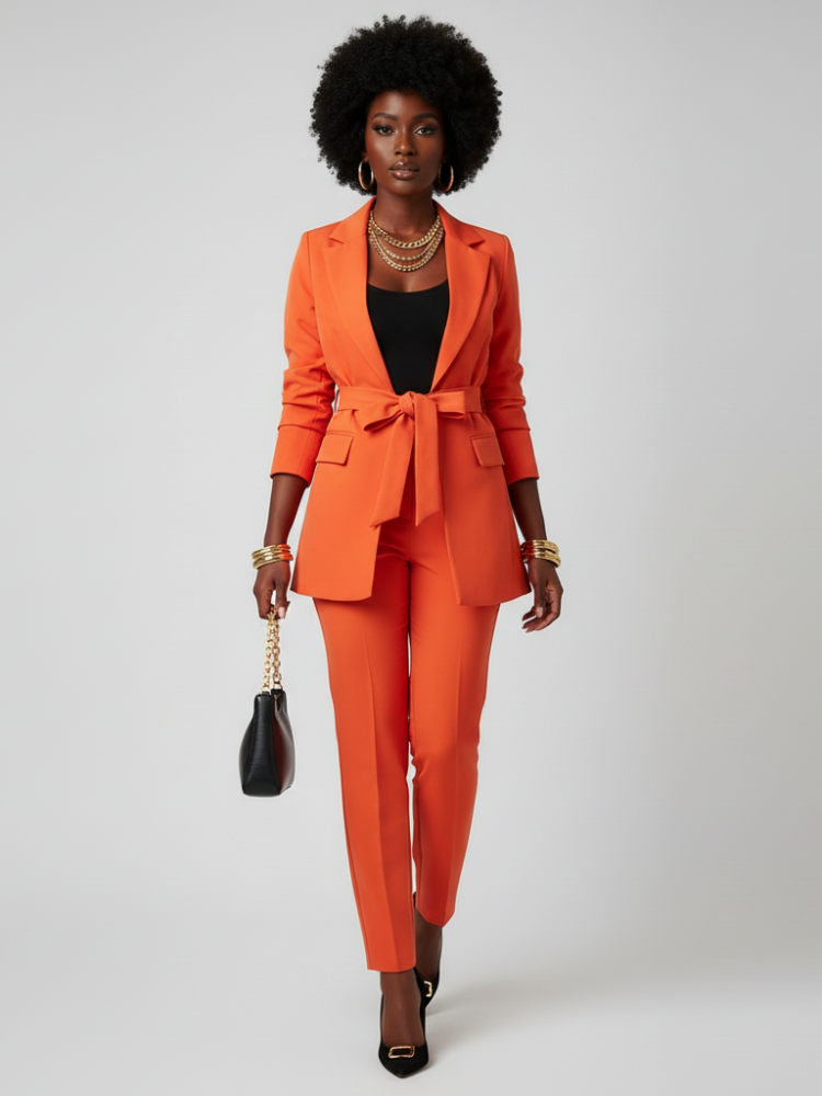 Blazer Tie-Waist Tribeca | Women - BYMANYC ® New York