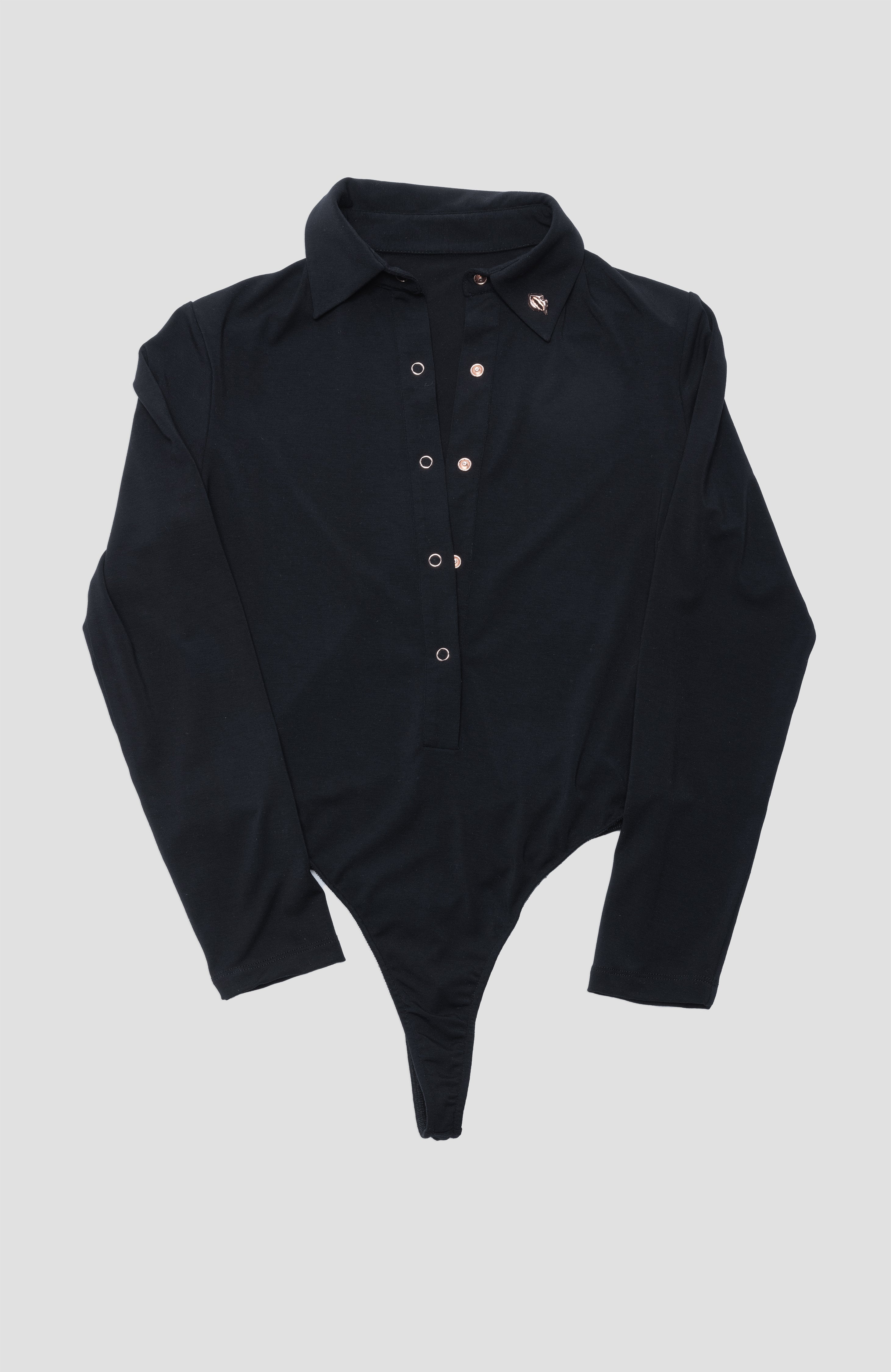 Foreplay Women’s Golf Polo Bodysuit with Long Sleeve