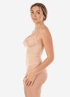 Bodysuit Shaper with Sexy Lace Detail Blush