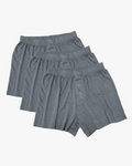 Men's Bamboo Viscose/Cotton Boxer Style Underwear Charcoal Grey | 3-Pack