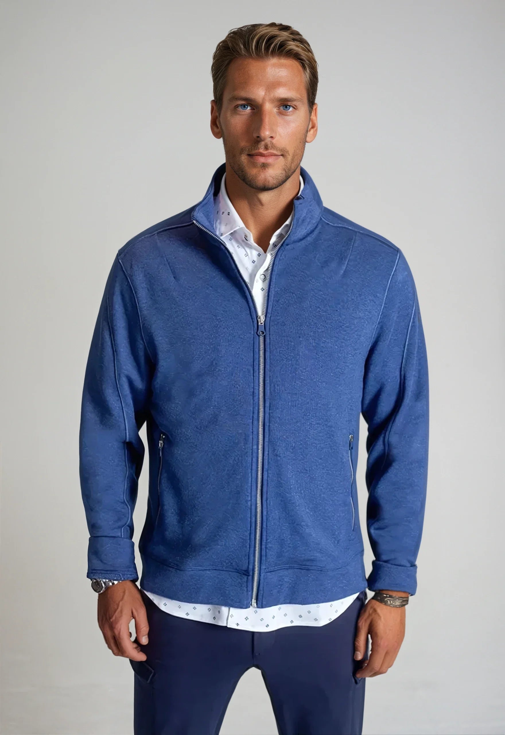 Breckenridge Full-Zip Sweatshirt | Tokyo Blue