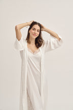 Washable Silk Kimono & Dress Bridal Set
