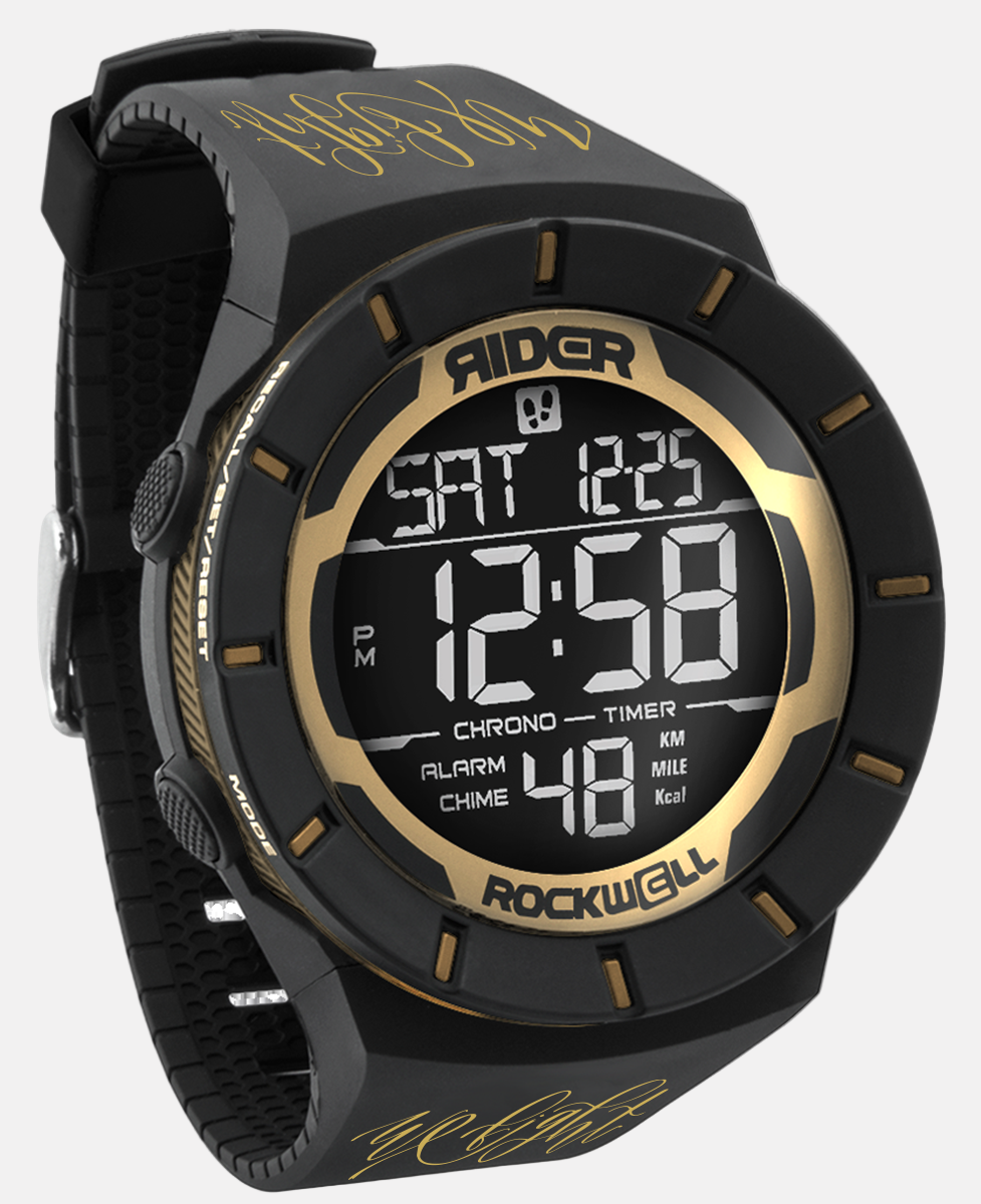 We Fight Gold/Black Coliseum Watch