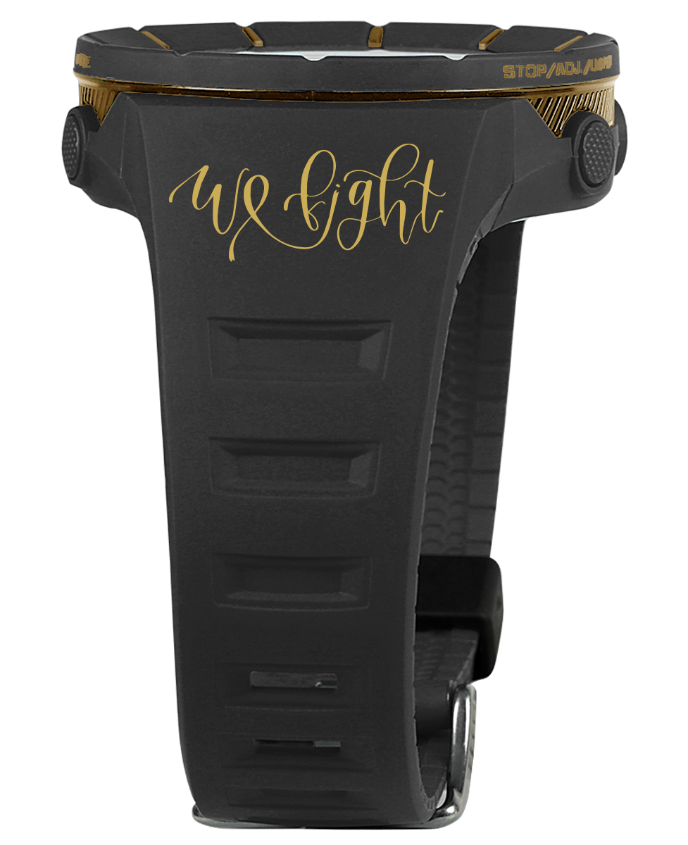 We Fight Gold/Black Coliseum Watch