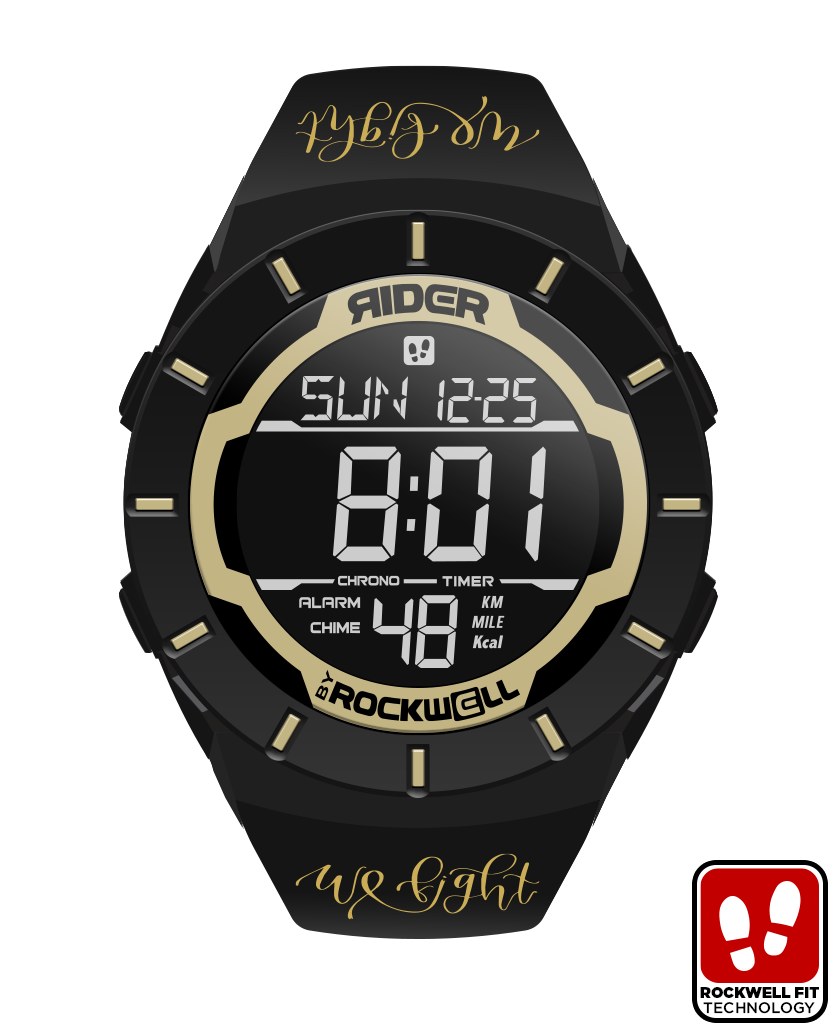 We Fight Gold/Black Coliseum Watch
