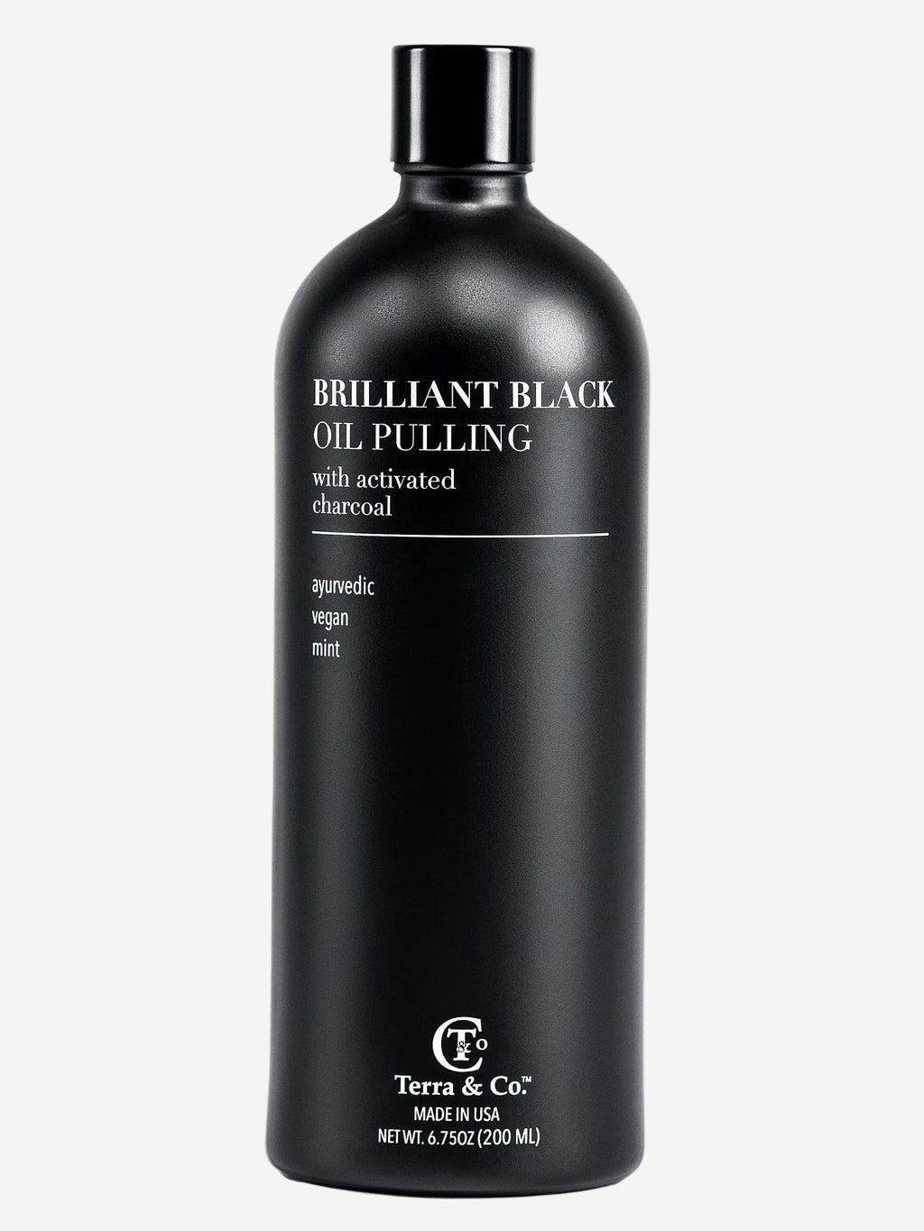Brilliant Black® Oil Pulling Ayurvedic Mouthwash for Teeth Whitening, Detox & Gum Health