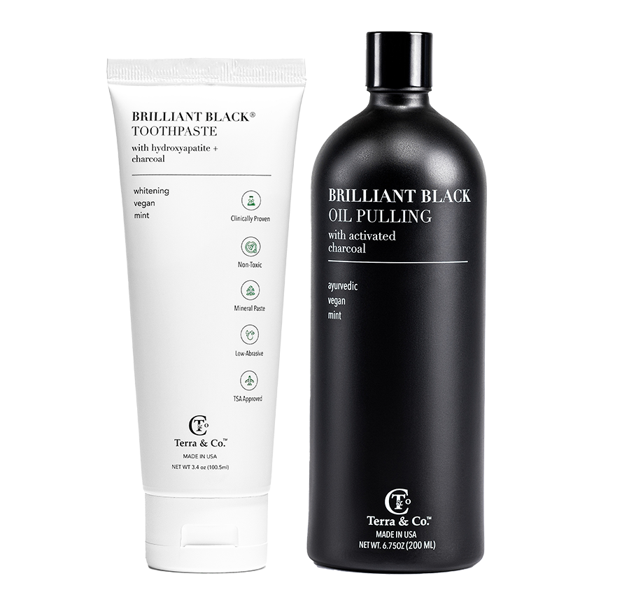 Brilliant Black® Toothpaste | Fluoride-Free Activated Charcoal Whitening | Terra & Co.