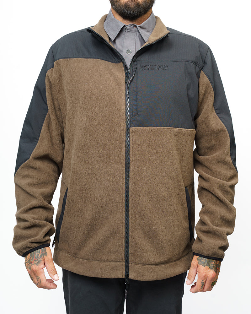 Bruin Fleece Zip Up | Major Brown
