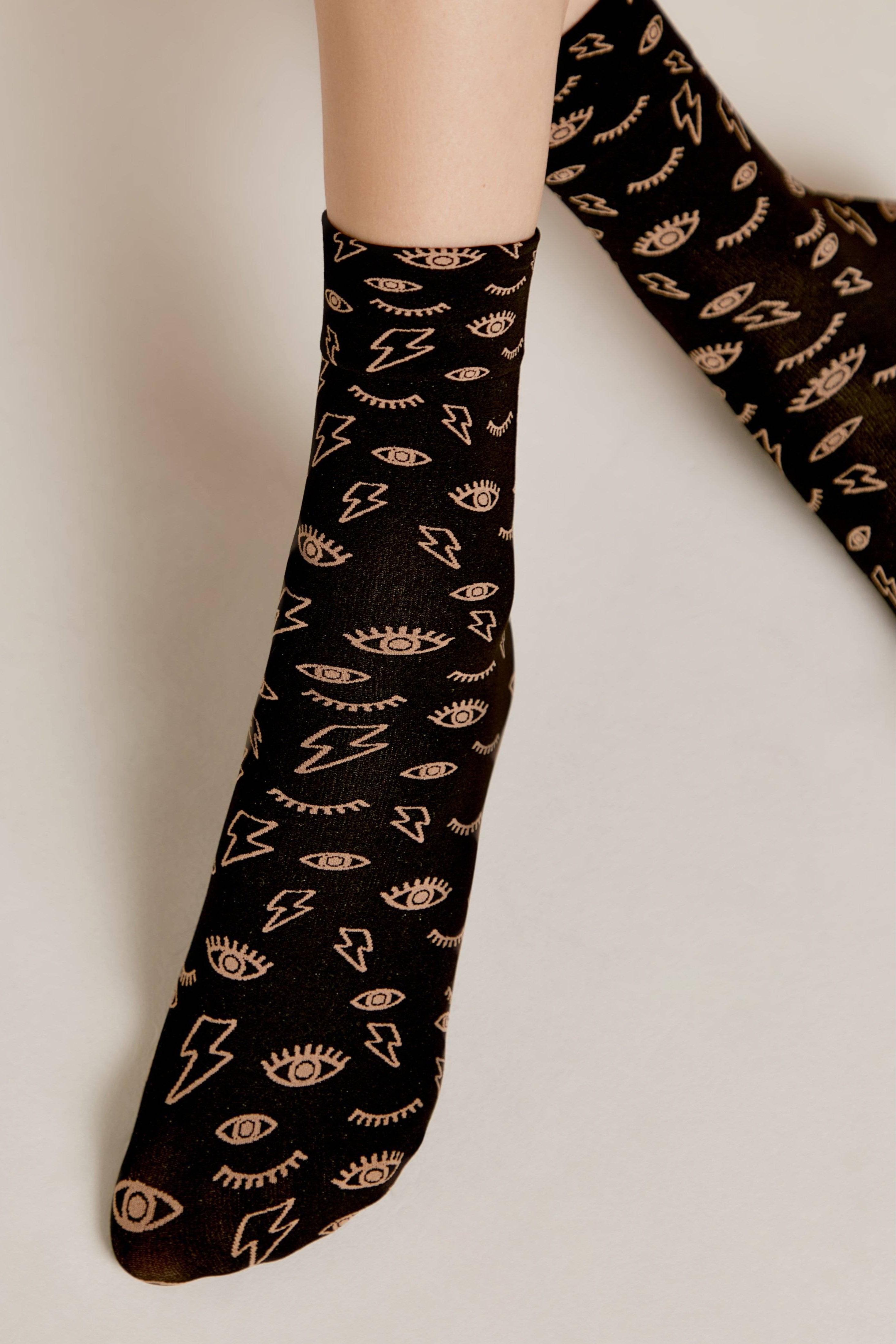 Eyes & Moon Socks Conte Fantasy