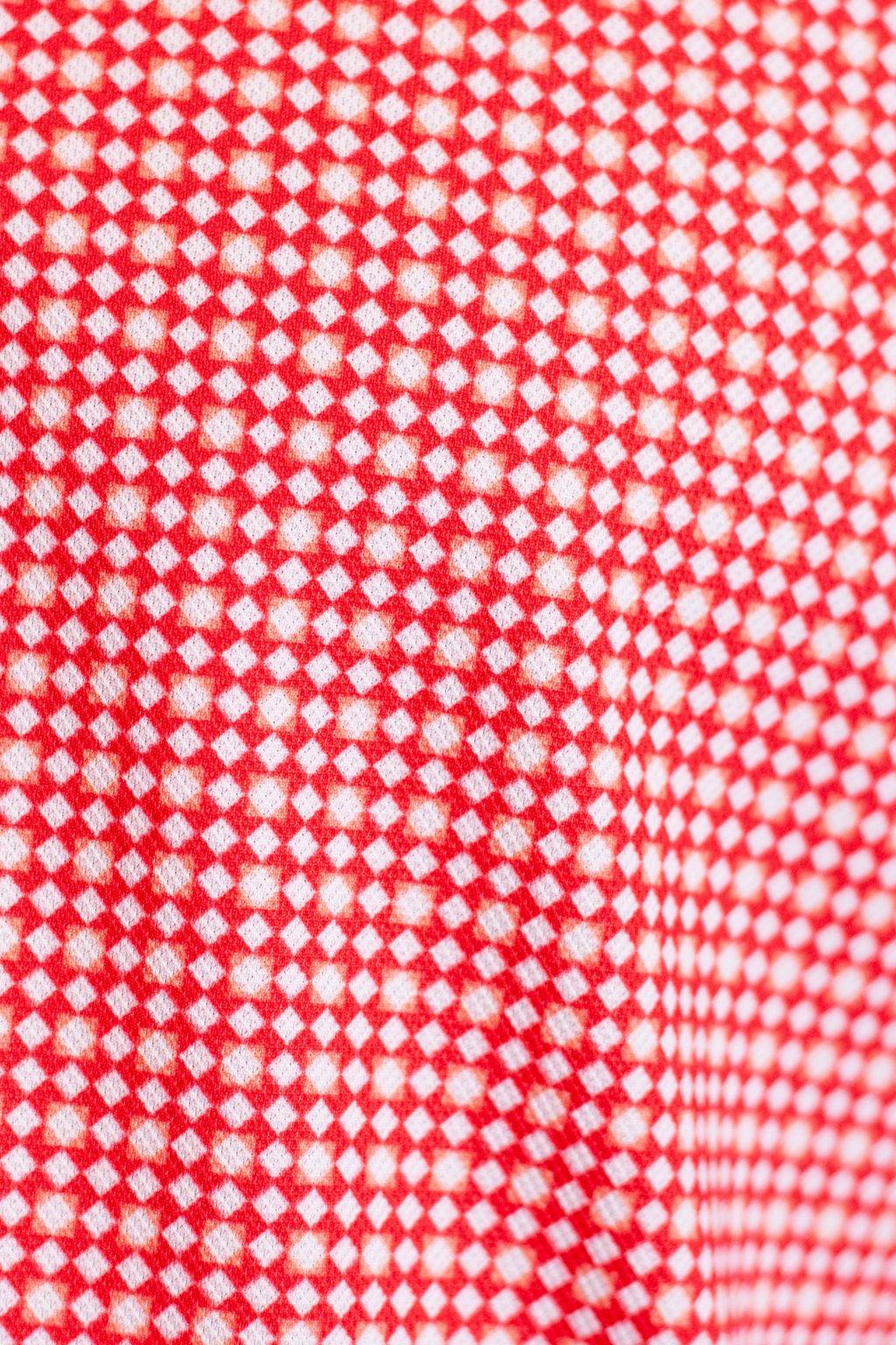 Swiss Check Long Sleeve Tech Shirt | Red