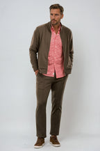 Swiss Check Long Sleeve Tech Shirt | Red