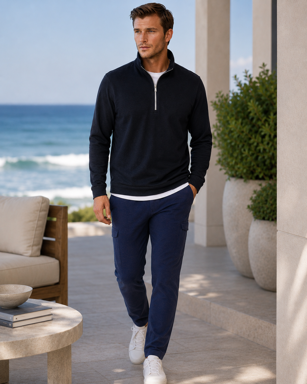 Buki Cinqo Travel Half Zip | Black