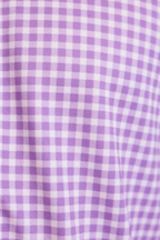 Mauro Long Sleeve Check Tech Shirt | Lavender
