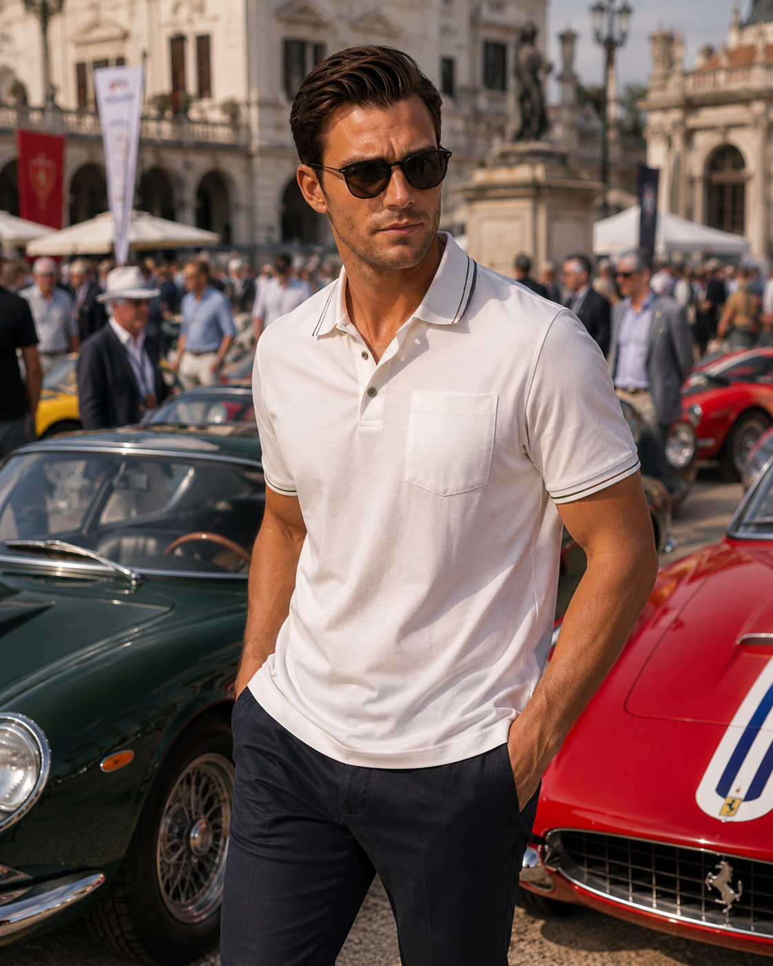 Pocket Polo Shirt | White