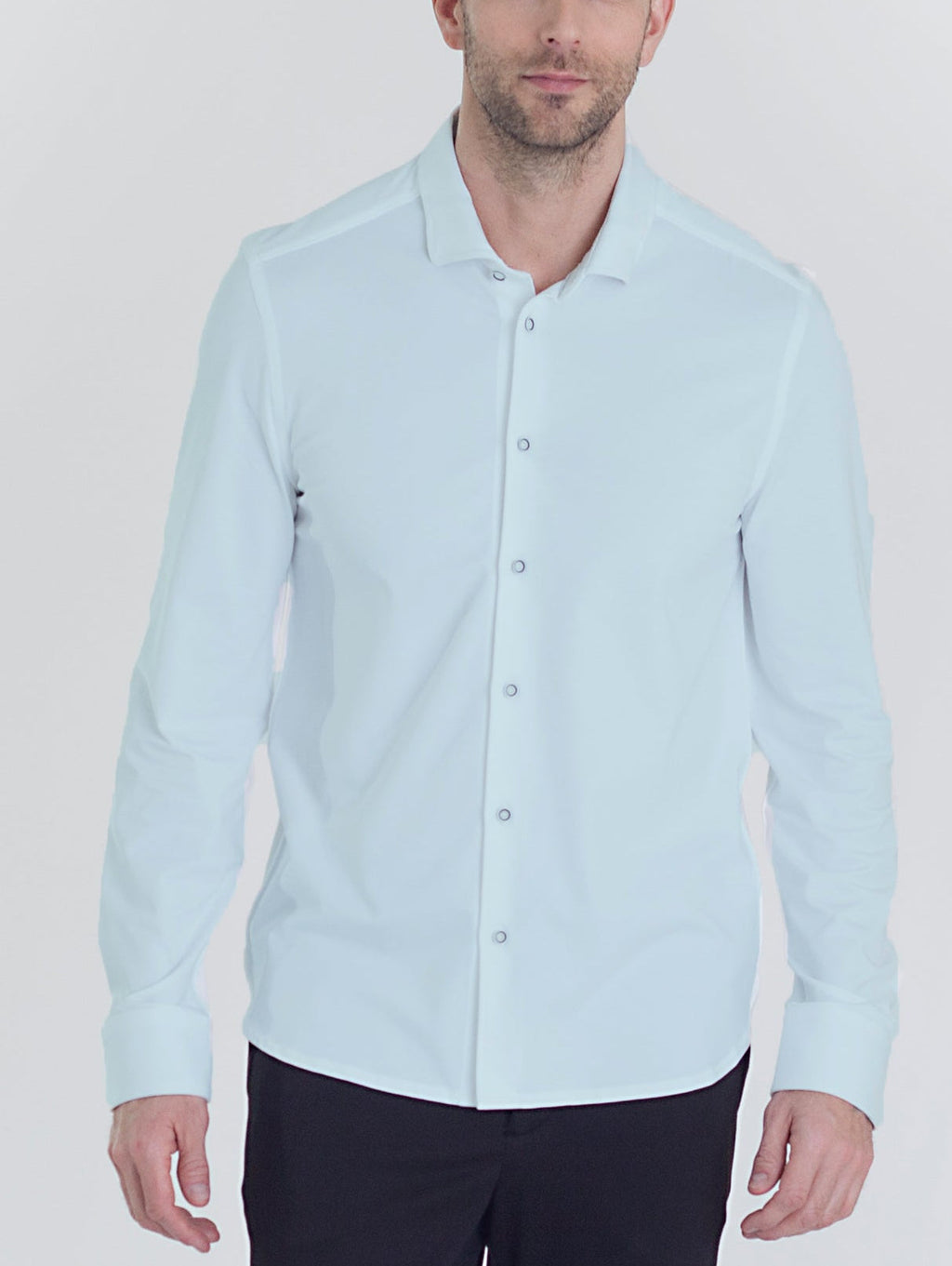 Single Shot Long Sleeve Tech Shirt | Light Blue