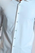 Single Shot Long Sleeve Tech Shirt | Light Blue