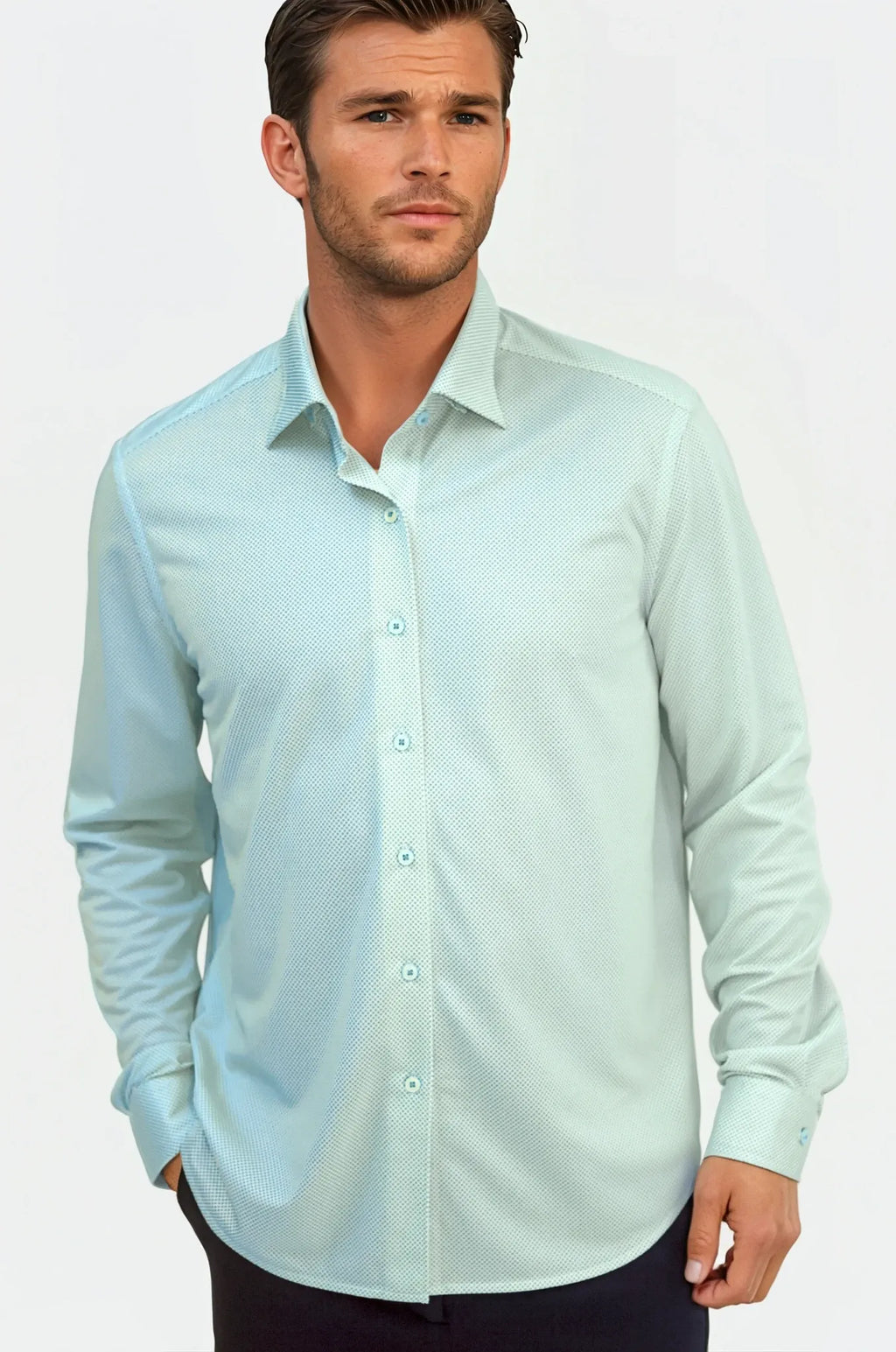 Studio Dot Long Sleeve Tech Shirt | Teal