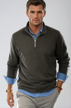 Voey Quarter Zip Sweatshirt | Charcoal Gray