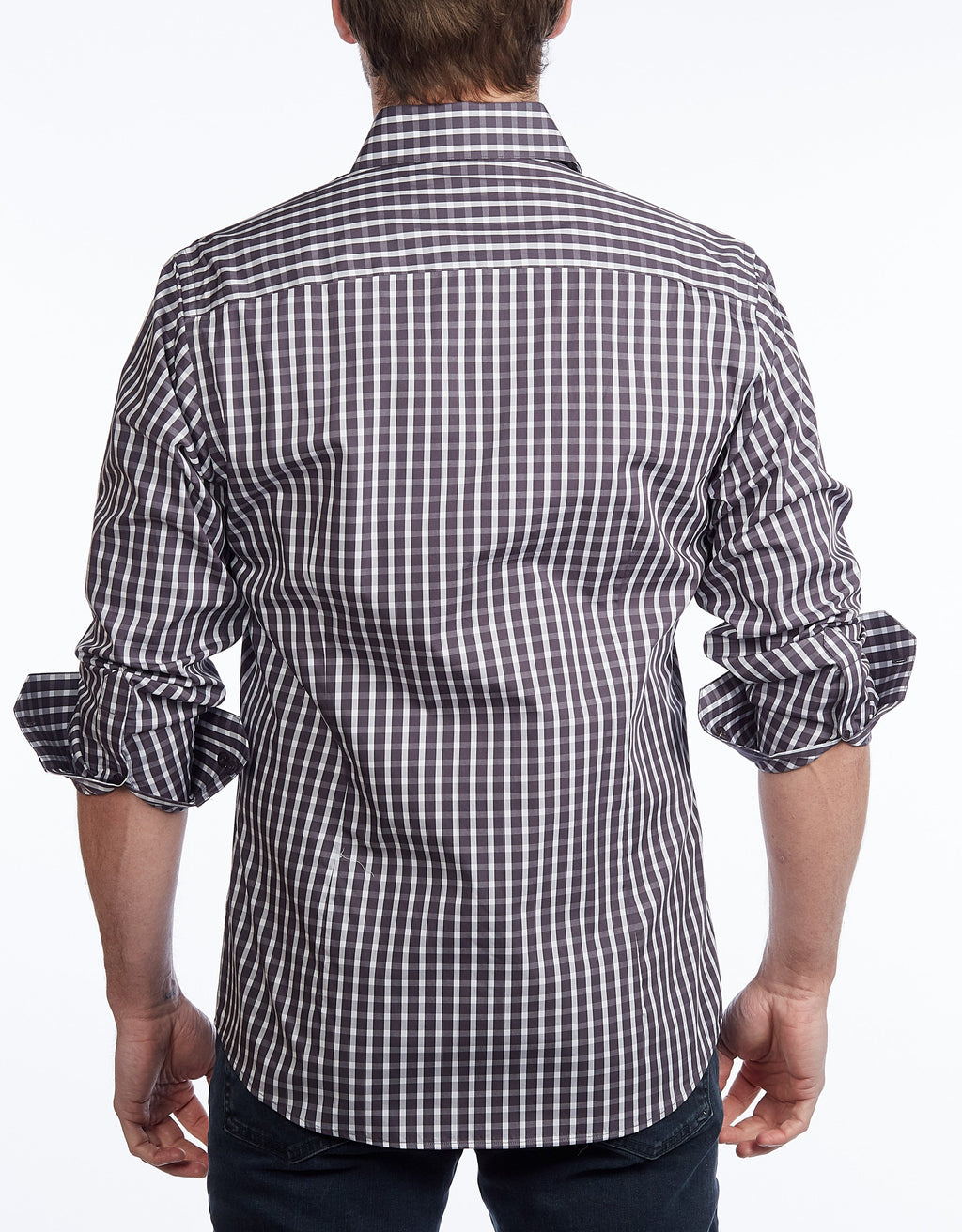 Button-Up Shirt I Charcoal | Contemporary Fit