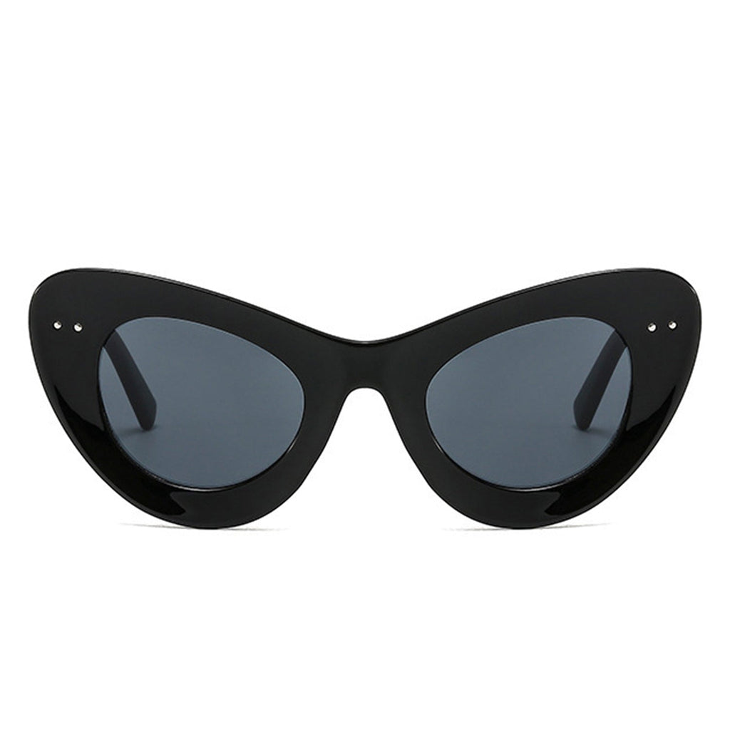 Luminara Retro Round Cat Eye Women Fashion Sunglasses