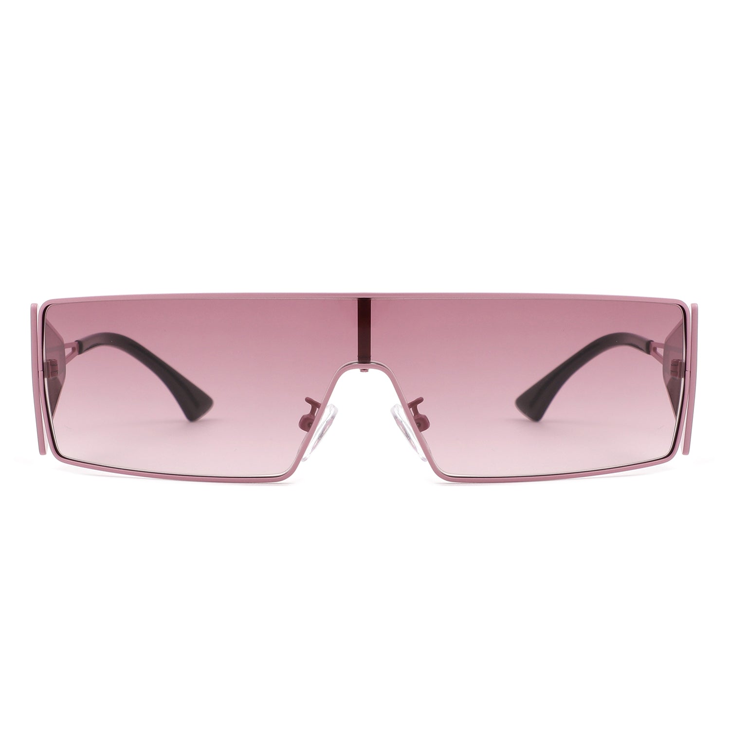 Vortex Square Wrap-Around Retro Rectangle Fashion Sunglasses