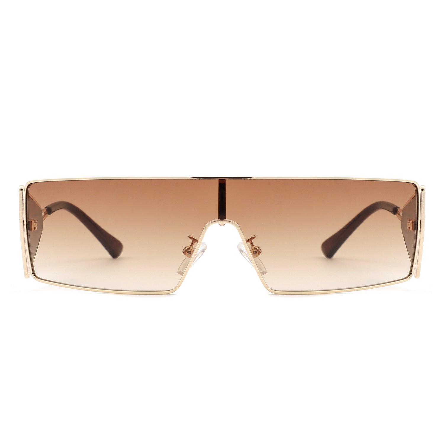 Vortex Square Wrap-Around Retro Rectangle Fashion Sunglasses