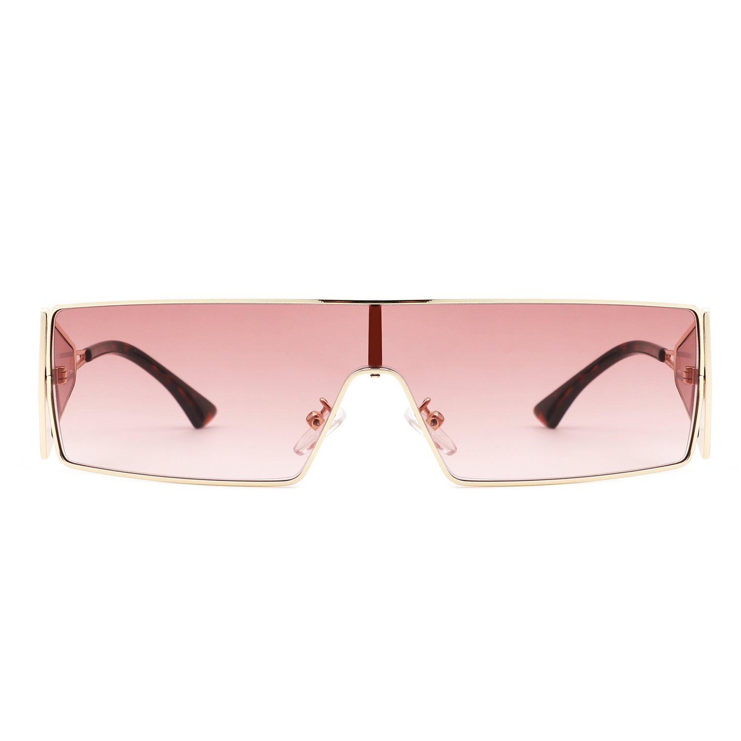 Vortex Square Wrap-Around Retro Rectangle Fashion Sunglasses
