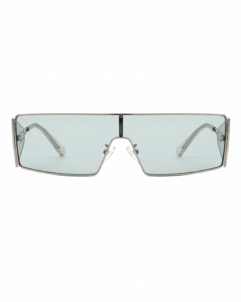 Vortex Square Wrap-Around Retro Rectangle Fashion Sunglasses