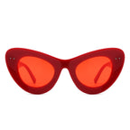 Luminara Retro Round Cat Eye Women Fashion Sunglasses