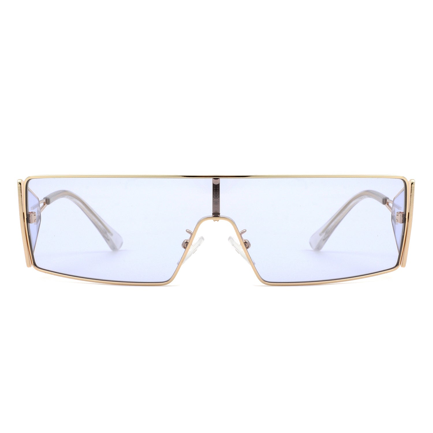 Vortex Square Wrap-Around Retro Rectangle Fashion Sunglasses