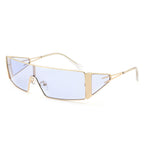 Vortex Square Wrap-Around Retro Rectangle Fashion Sunglasses