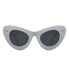 Luminara Retro Round Cat Eye Women Fashion Sunglasses