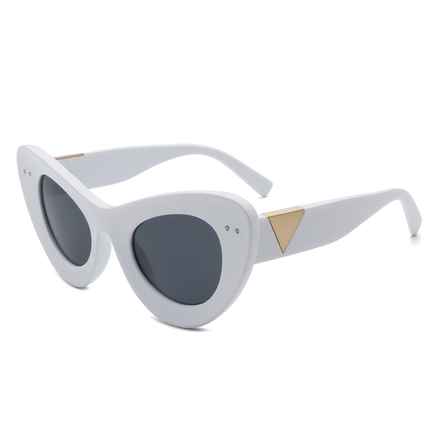 Luminara Retro Round Cat Eye Women Fashion Sunglasses
