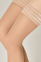 Fantasy Stockings Conte Cabaret Openwork Elastic Band and Tulle Effect