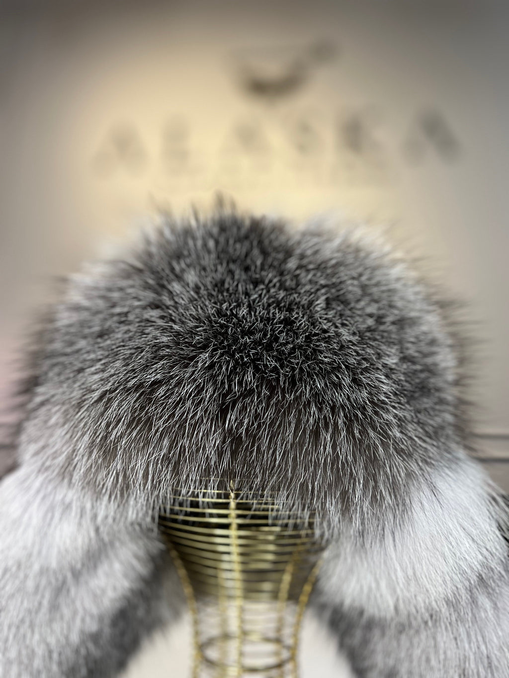 Genuine Silver Fox Fur Leather Hat