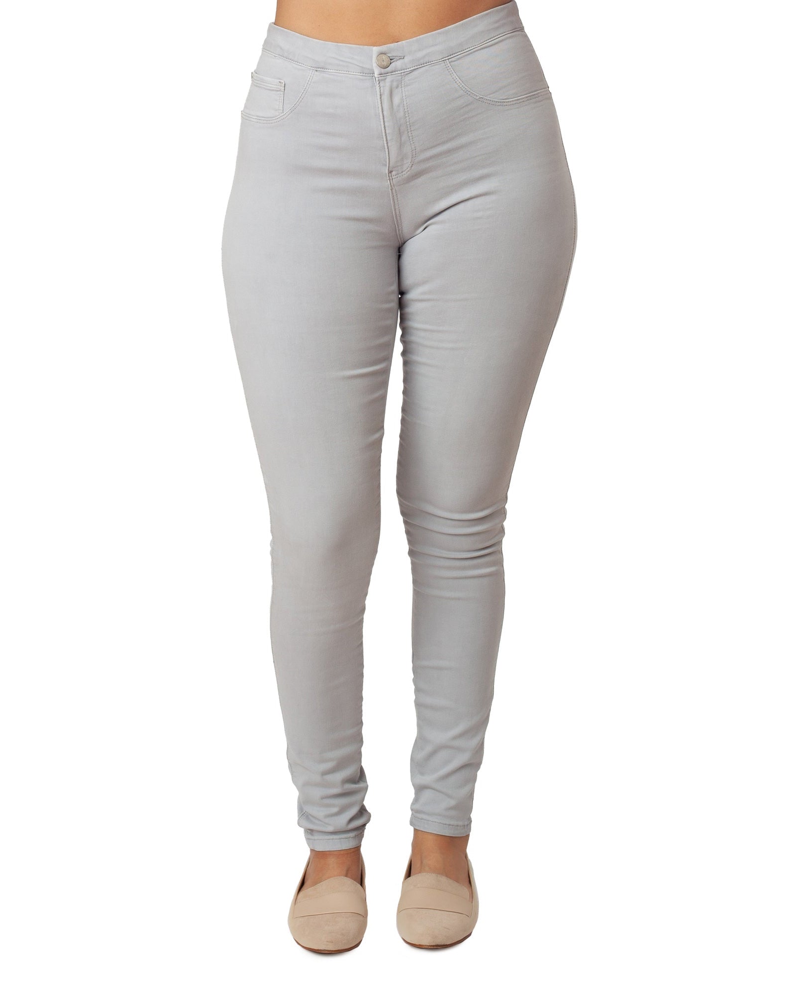 Light Grey Jeans Basic Signature Style
