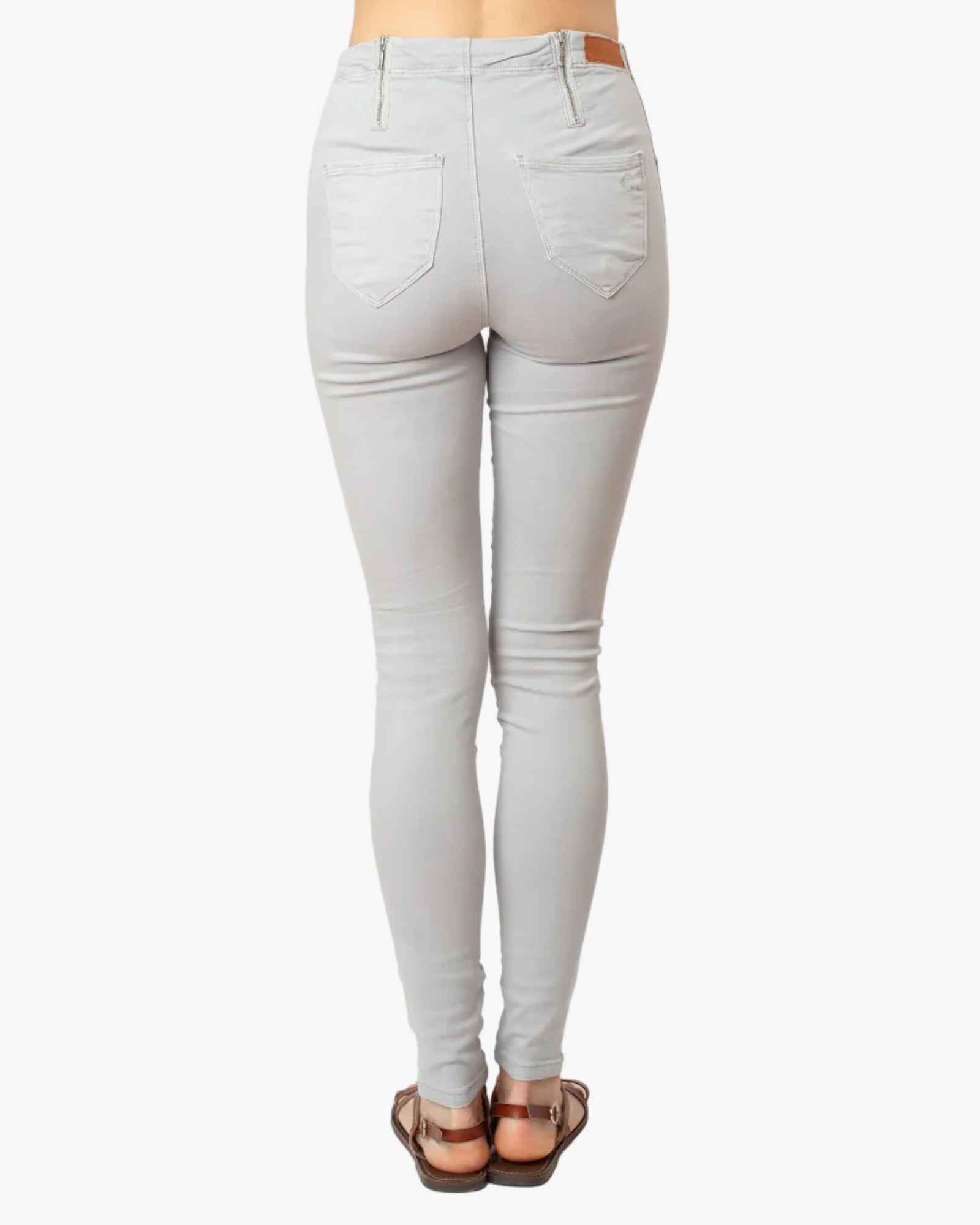 Light Grey Jeans Basic Signature Style