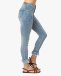 Fashion Style Fringed Leg Jeans