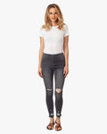 Fashion Style Ripped Leg Jeans