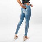 Distressed Patchwork Capris