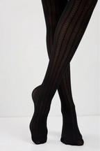 Conte Fantasy Tights Lacy Line | Lace Pattern and Stripes