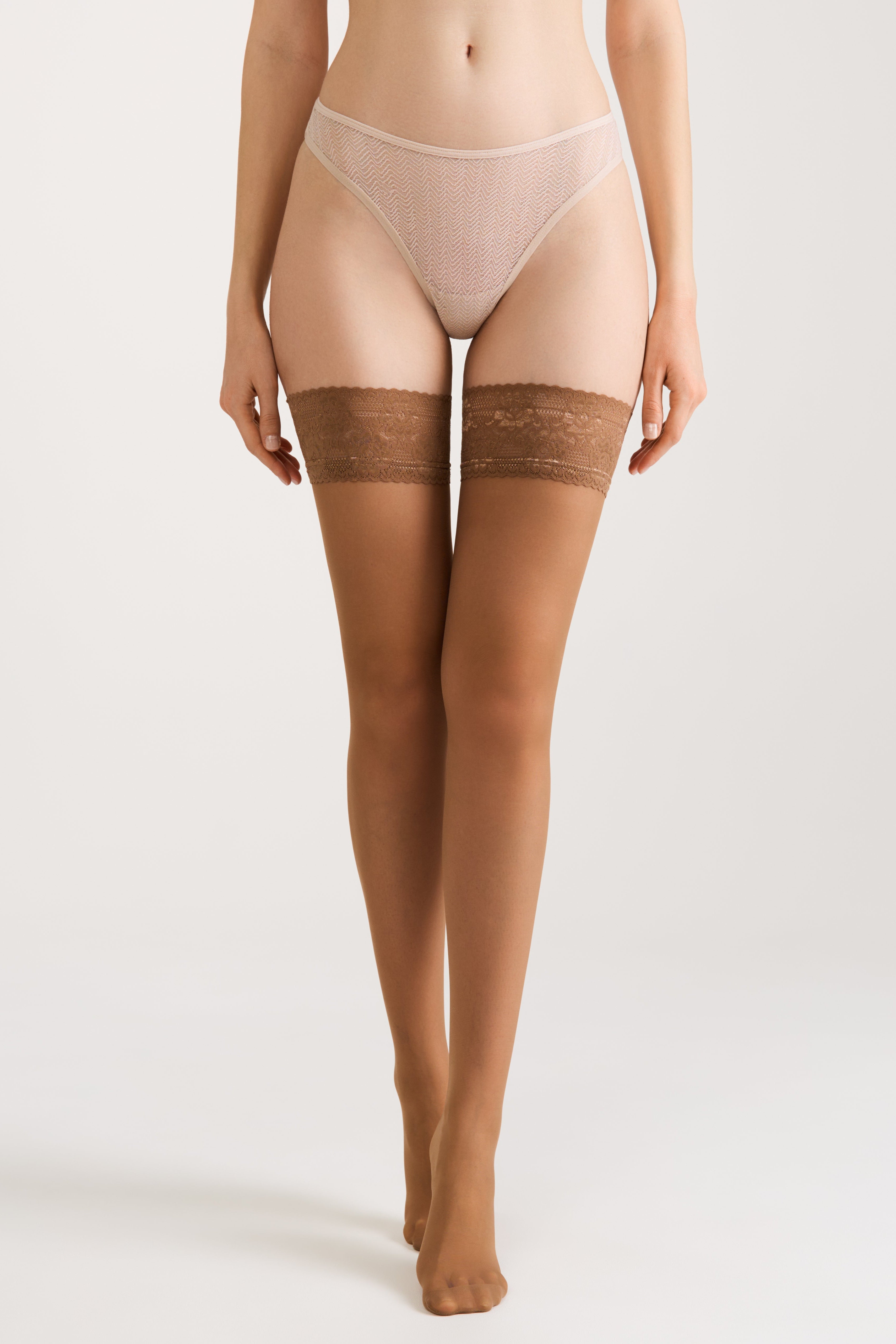 Stockings Conte Class 40 Den | Silicone Lace Top