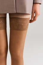 Stockings Conte Class 40 Den | Silicone Lace Top