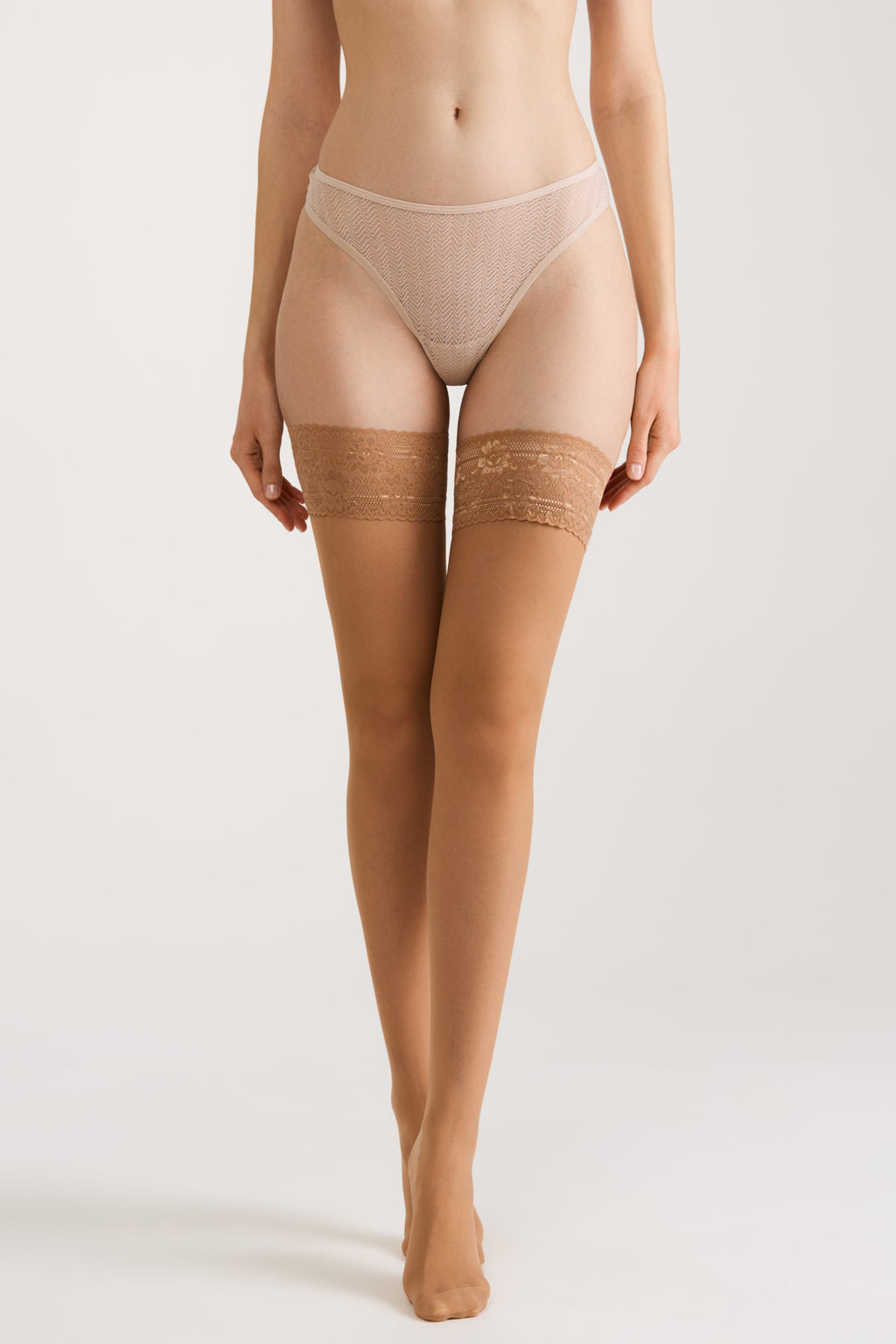 Stockings Conte Class 40 Den | Silicone Lace Top