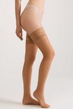 Stockings Conte Class 40 Den | Silicone Lace Top