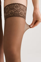 Stockings Conte Class 40 Den | Silicone Lace Top