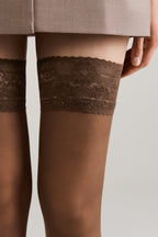 Stockings Conte Class 40 Den | Silicone Lace Top