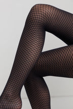 Fantasy Tights Conte Club with Mesh Imitation