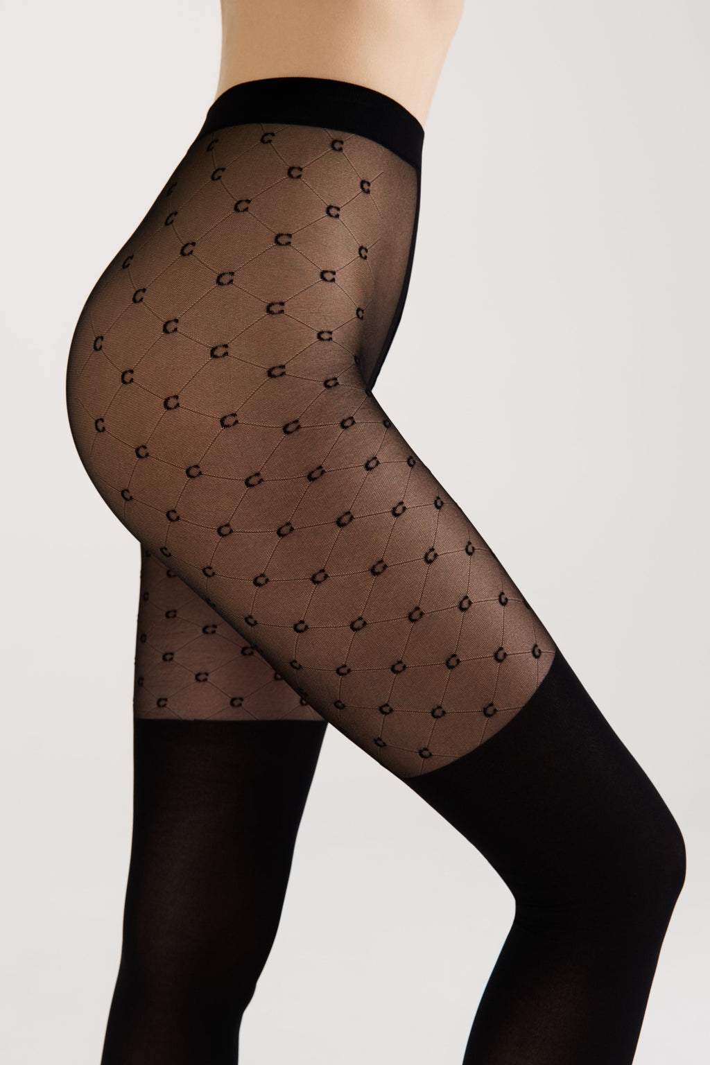 Fantasy Tights Conte Couture with Imitation Overknees